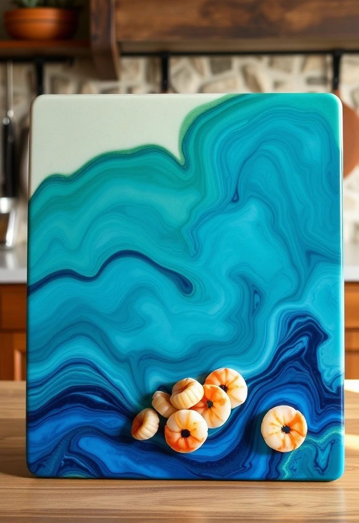 12 Unique Cutting Boards That Will Make Your Friends Jealous (Wait Till You See #5!) - 2. The Artistic Resin Board