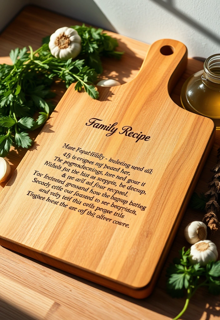 12 Unique Cutting Boards That Will Make Your Friends Jealous (Wait Till You See #5!) - 3. The Personalized Family Recipe Board