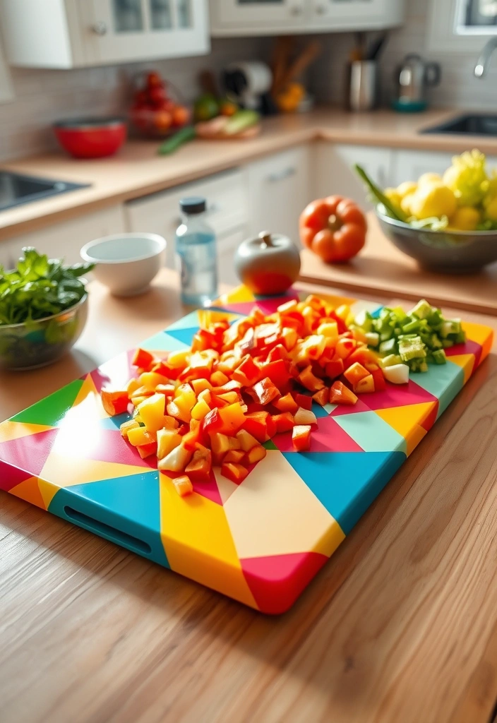 12 Unique Cutting Boards That Will Make Your Friends Jealous (Wait Till You See #5!) - 8. The Colorful Acrylic Board