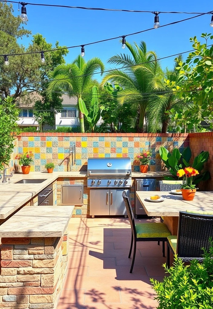 15 Breathtaking Spanish Style Homes That Will Inspire Your Next Renovation! - 11. Vibrant Outdoor Kitchens