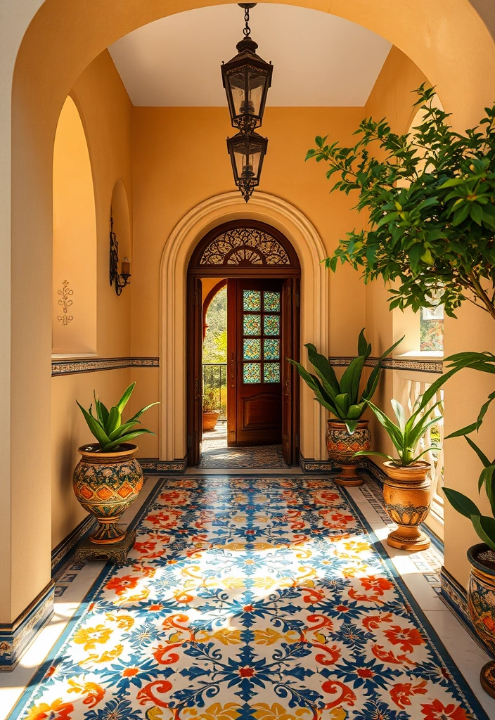 15 Breathtaking Spanish Style Homes That Will Inspire Your Next Renovation! - 6. Colorful Tile Magic