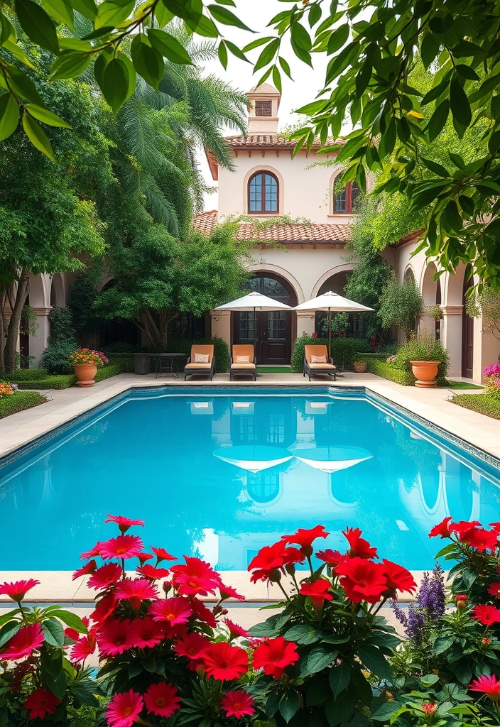 15 Breathtaking Spanish Style Homes That Will Inspire Your Next Renovation! - 9. Elegant Courtyard Pools