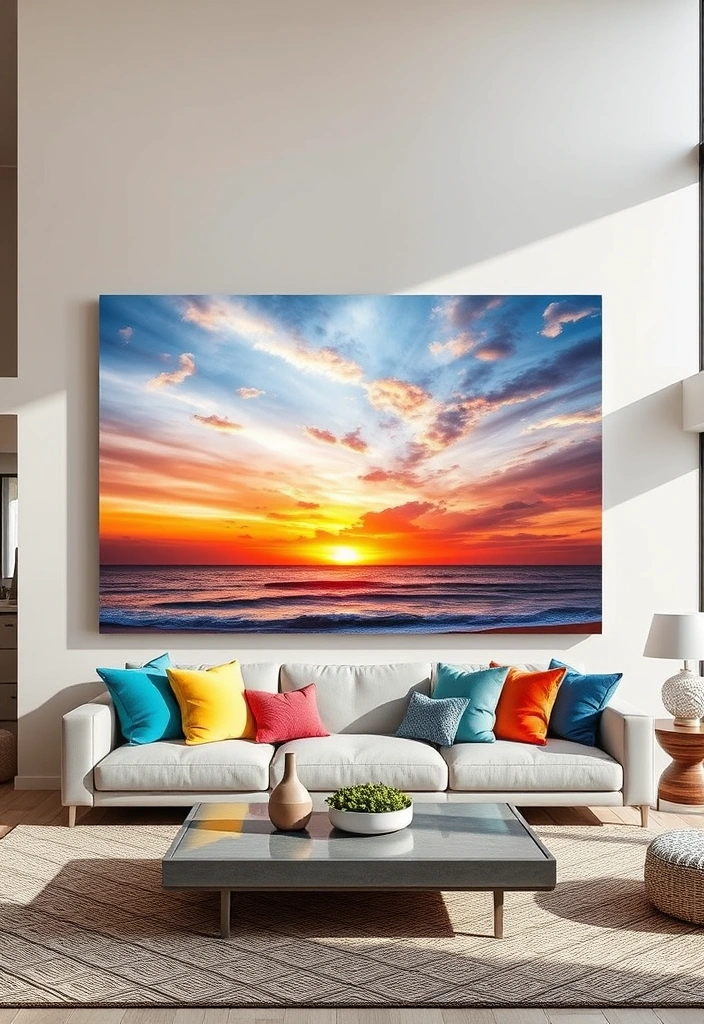 17 Unique Wall Art Ideas That'll Make Your Home Stand Out (Wait Until You See #8!) - 1. Giant Canvas Prints