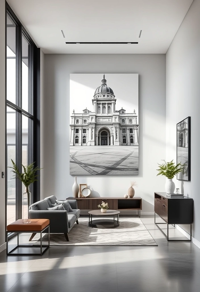 17 Unique Wall Art Ideas That'll Make Your Home Stand Out (Wait Until You See #8!) - 15. Architectural Wall Art