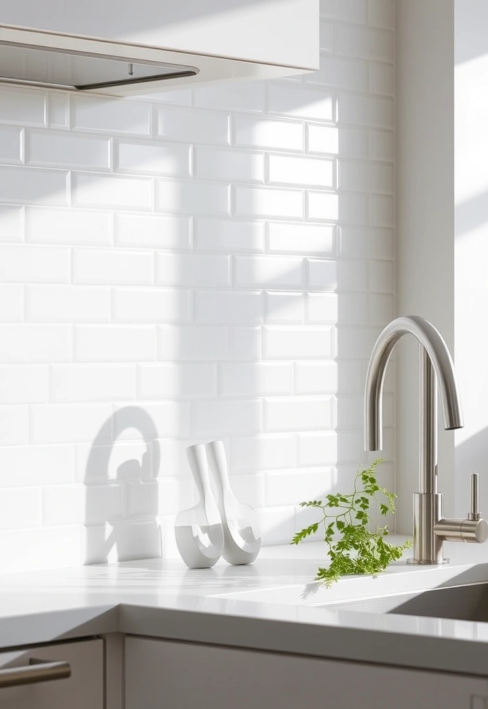 18 Trendy Kitchen Decor Ideas That Prove Less Is More (You’ll Love #7!) - 4. Minimalist Backsplash