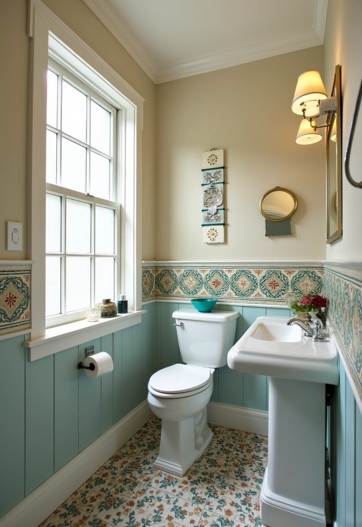 21 Jaw-Dropping Bathroom Transformations That Prove Small Can Be Stunning! - 13. Custom Tile Work: A Unique Touch