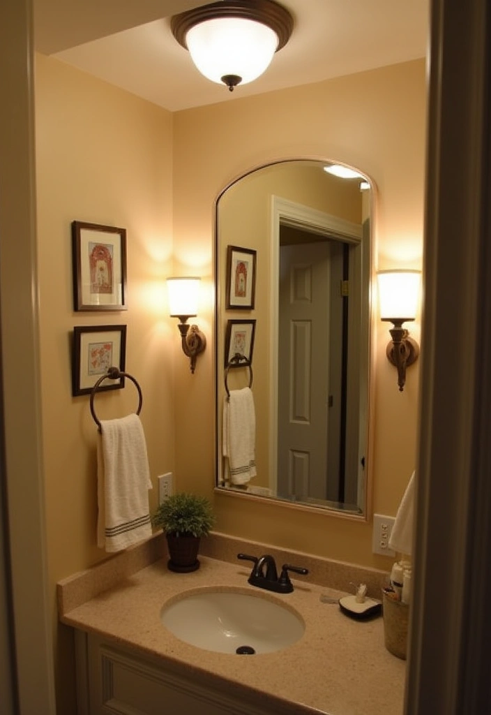 21 Jaw-Dropping Bathroom Transformations That Prove Small Can Be Stunning! - 19. Layered Lighting: Creating Ambiance