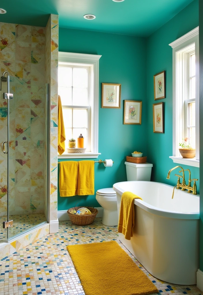 21 Jaw-Dropping Bathroom Transformations That Prove Small Can Be Stunning! - 2. Bold Colors: Embracing Vibrancy