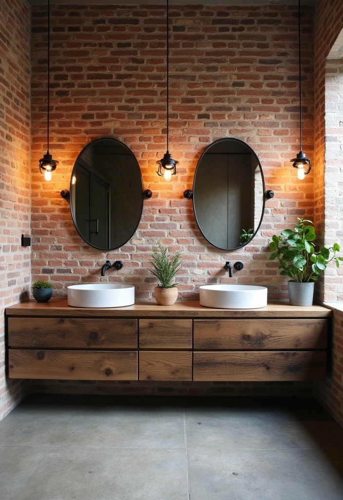 21 Jaw-Dropping Bathroom Transformations That Prove Small Can Be Stunning! - 5. Industrial Edge: Raw Materials Meet Chic Design
