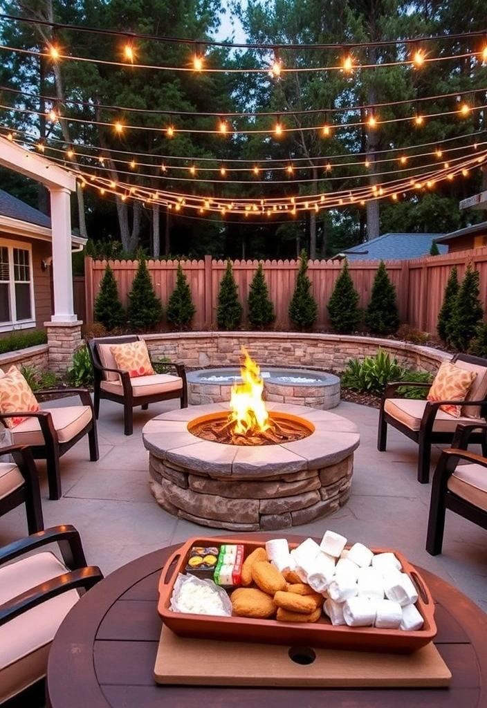 22 Patio Ideas So Cozy You Won't Want to Go Inside (Your Friends Will Love #7!) - 2. Fire Pit Gatherings