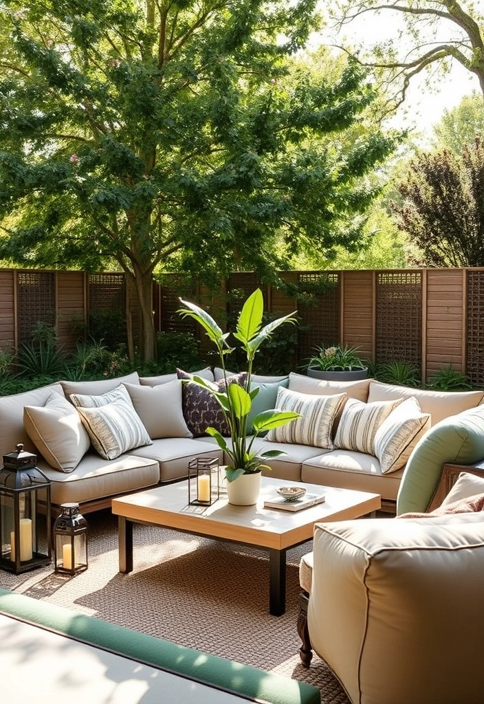 22 Patio Ideas So Cozy You Won't Want to Go Inside (Your Friends Will Love #7!) - 6. Chic Outdoor Lounge