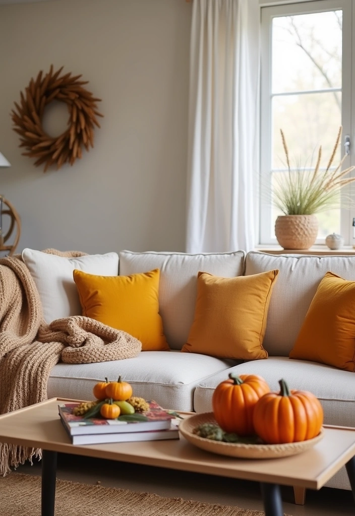 25 Living Room Ideas That Will Make You Never Want to Leave Home Again (#13 Is a Game-Changer!) - 15. Seasonal Decor Updates