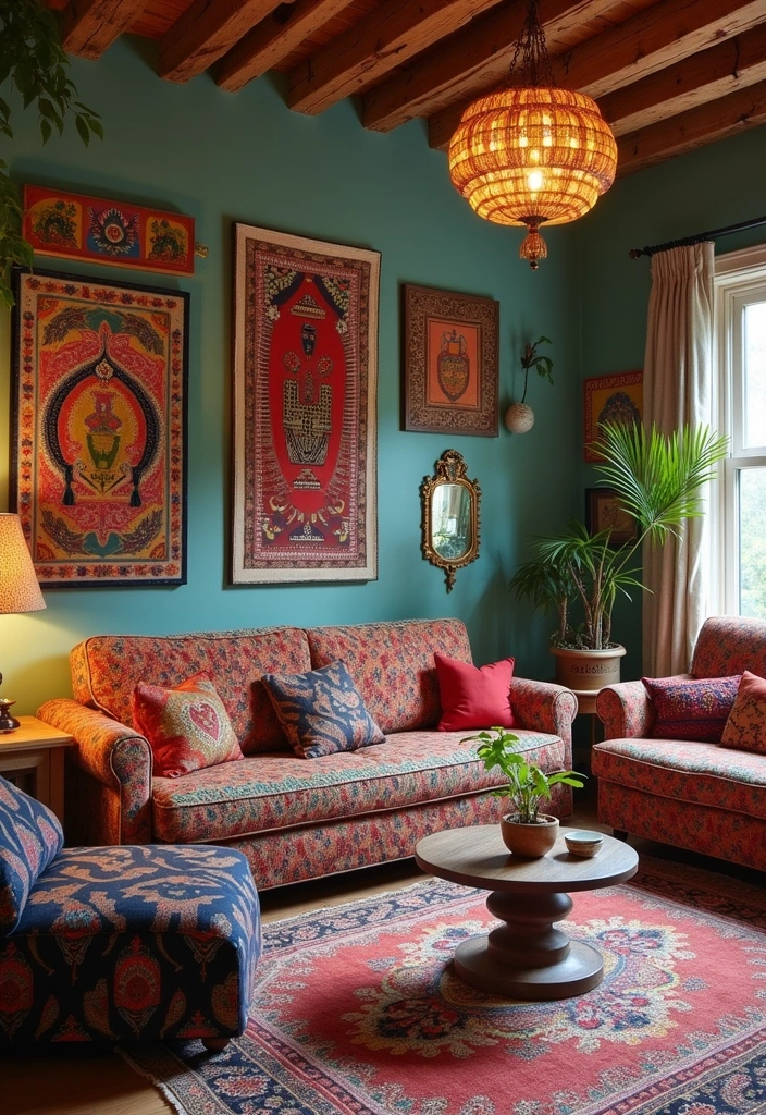 25 Living Room Ideas That Will Make You Never Want to Leave Home Again (#13 Is a Game-Changer!) - 19. Cultural Influences
