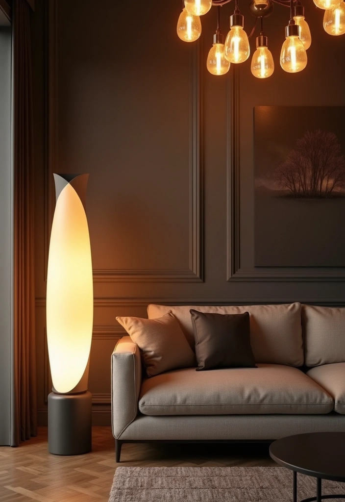 25 Living Room Ideas That Will Make You Never Want to Leave Home Again (#13 Is a Game-Changer!) - 5. Statement Lighting