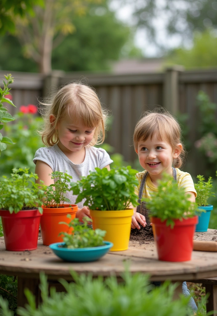 12 Fresh Herb Garden Ideas That Will Elevate Your Cooking Game! - 12. Herb Garden for Kids: Learning Through Gardening