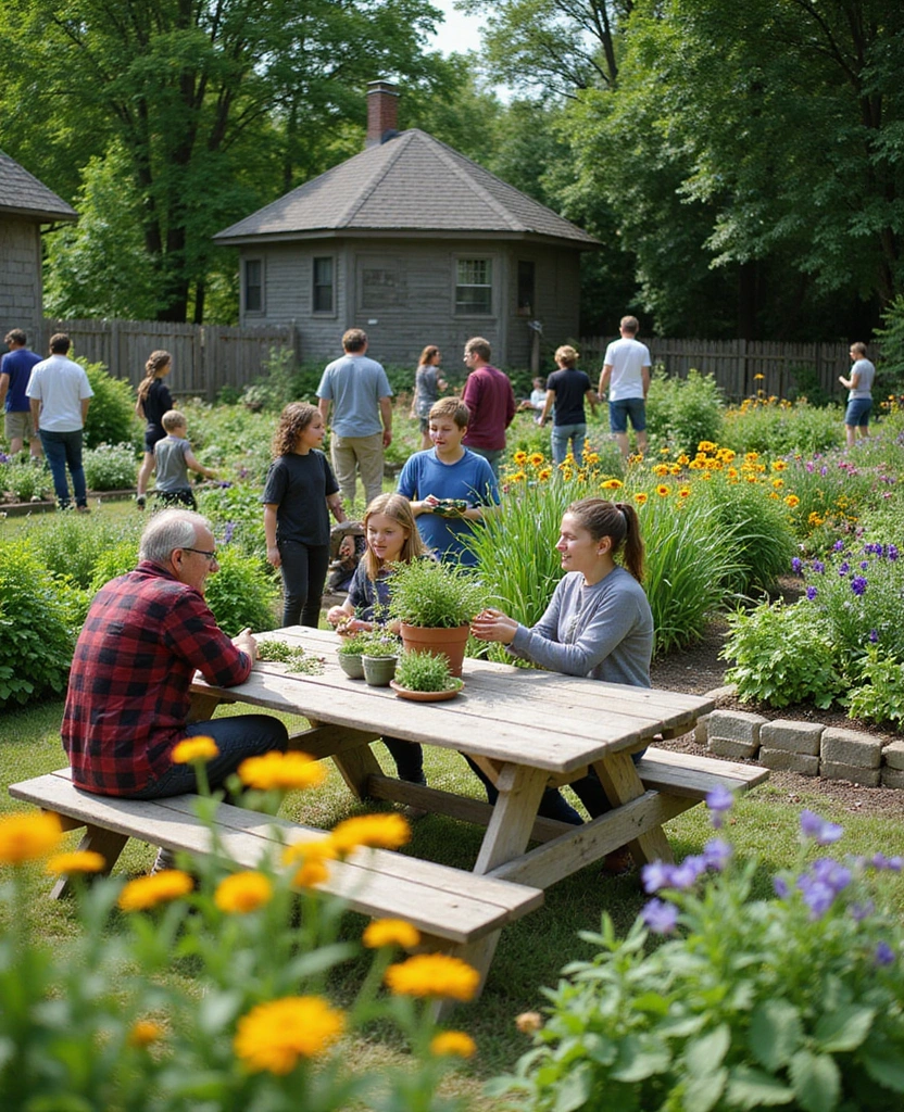12 Fresh Herb Garden Ideas That Will Elevate Your Cooking Game! - 9. Community Herb Garden: Cultivating Together