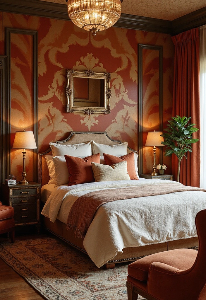 15 Dreamy Bedroom Aesthetic Ideas That Will Transform Your Space! - 12. Art Deco Glam