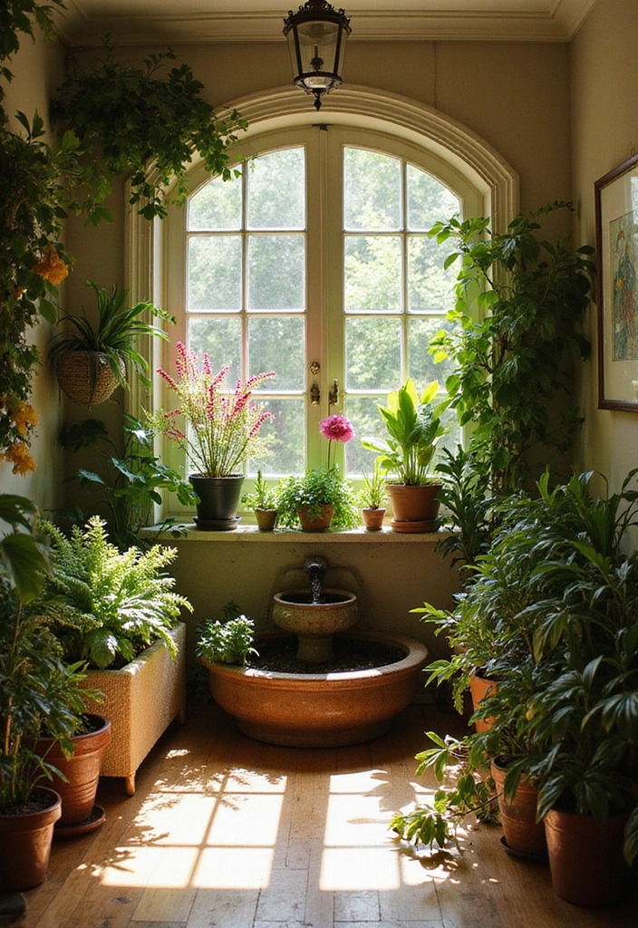 15 Enchanting Castlecore Furniture Pieces That'll Make Your Living Room Feel Like a Fairytale! - 15. Enchanted Garden Decor