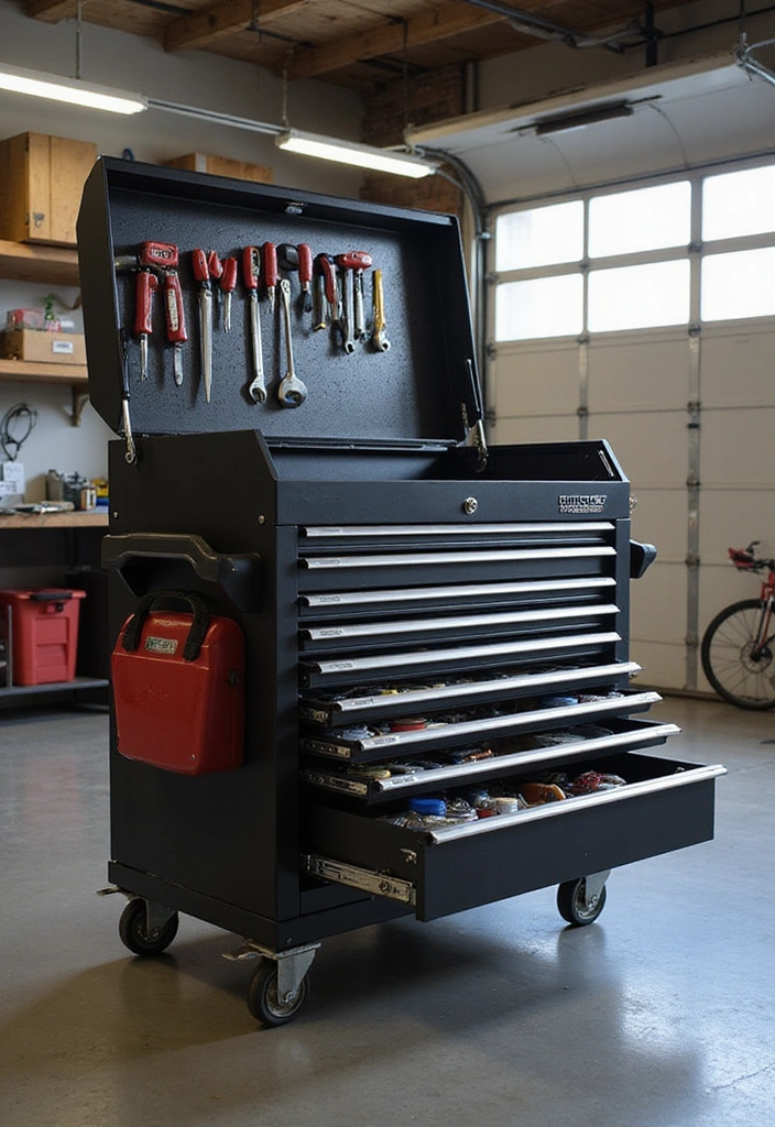15 Genius Woodworking Garage Storage Solutions That'll Make You Say 'Why Didn't I Think of That?!' - 6. Tool Chest with Lockable Drawers