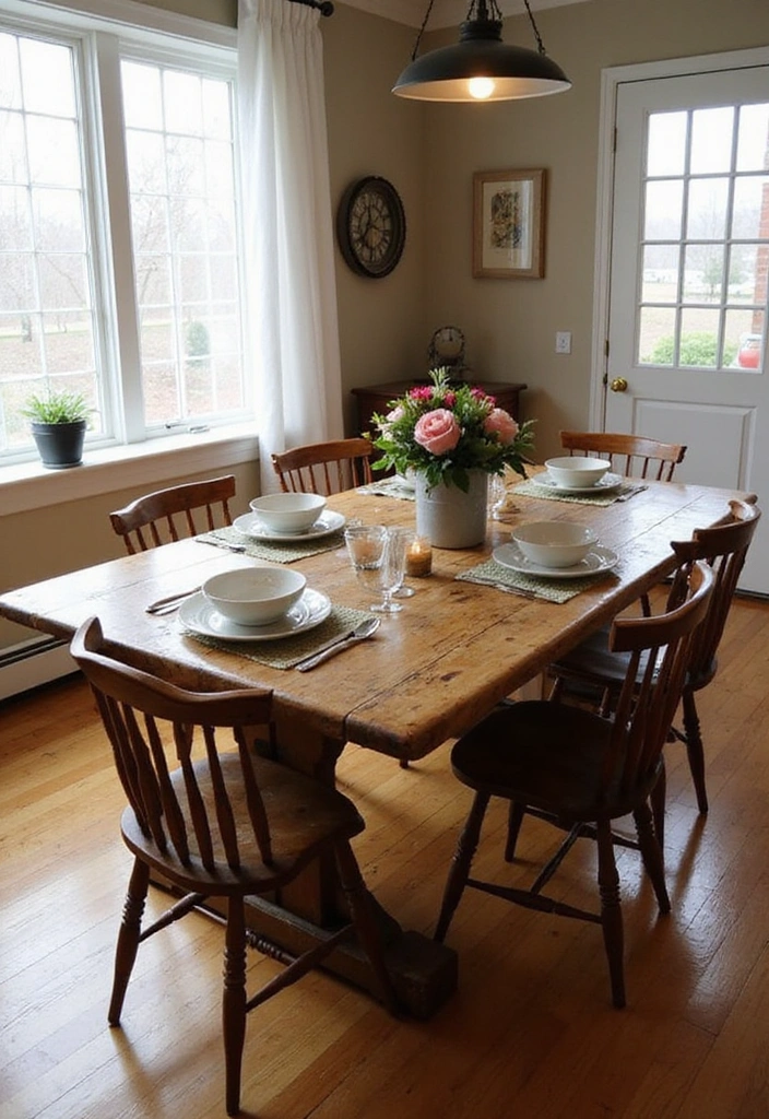 15 Stunning DIY Furniture Projects That'll Transform Your Home (You Won't Believe #9!) - 1. Rustic Farmhouse Dining Table