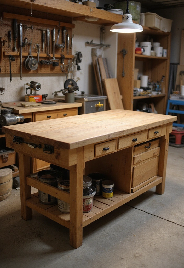 15 Stunning DIY Furniture Projects That'll Transform Your Home (You Won't Believe #9!) - 11. Sturdy Workbench