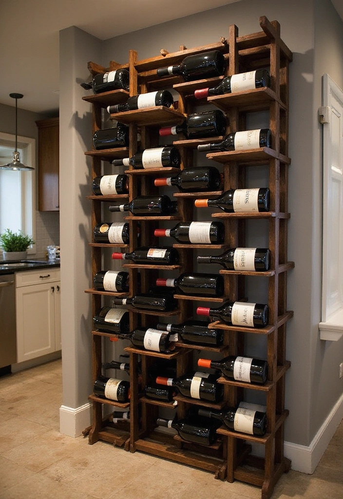 15 Stunning DIY Furniture Projects That'll Transform Your Home (You Won't Believe #9!) - 9. Unique Wine Rack (You Won't Believe This!)