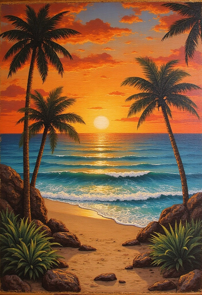 18 Nautical Wood Wall Art Pieces That'll Make You Feel Like You're on Vacation! - 14. Tropical Paradise