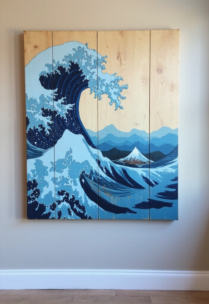 18 Nautical Wood Wall Art Pieces That'll Make You Feel Like You're on Vacation! - 5. Ocean Waves