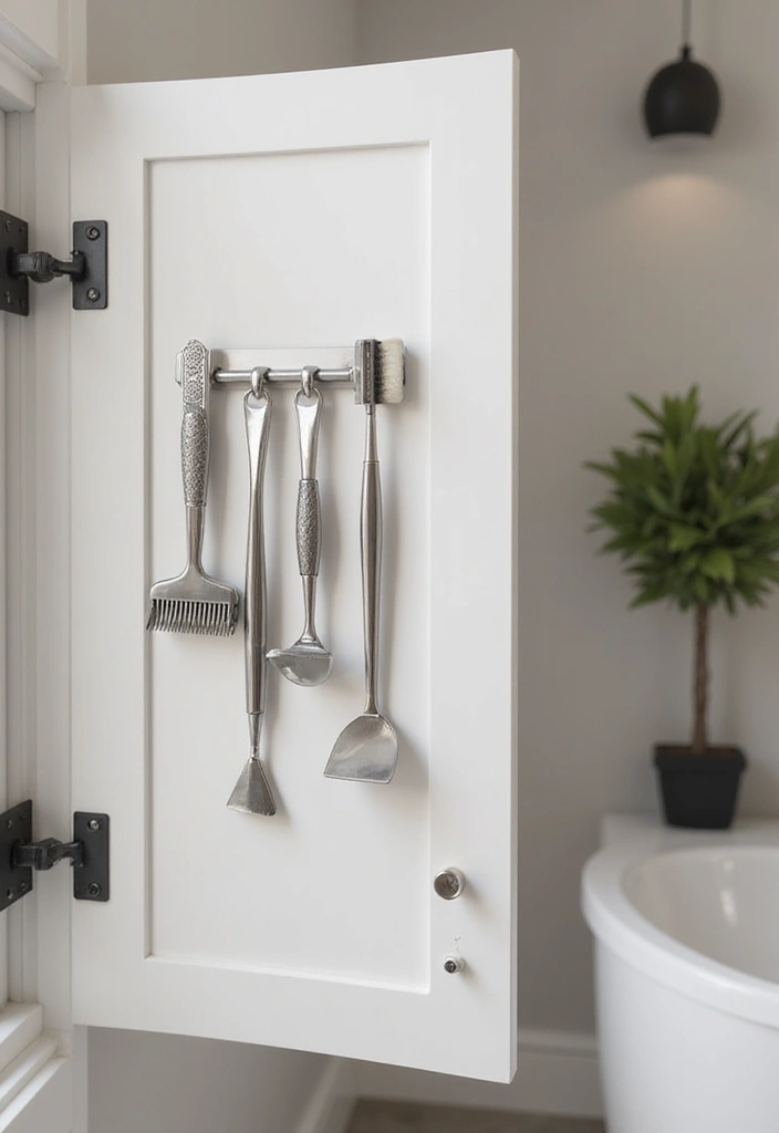 19 Creative Wall Storage Ideas for Small Bathrooms You’ll Love! - 5. Magnetic Strips for Small Items