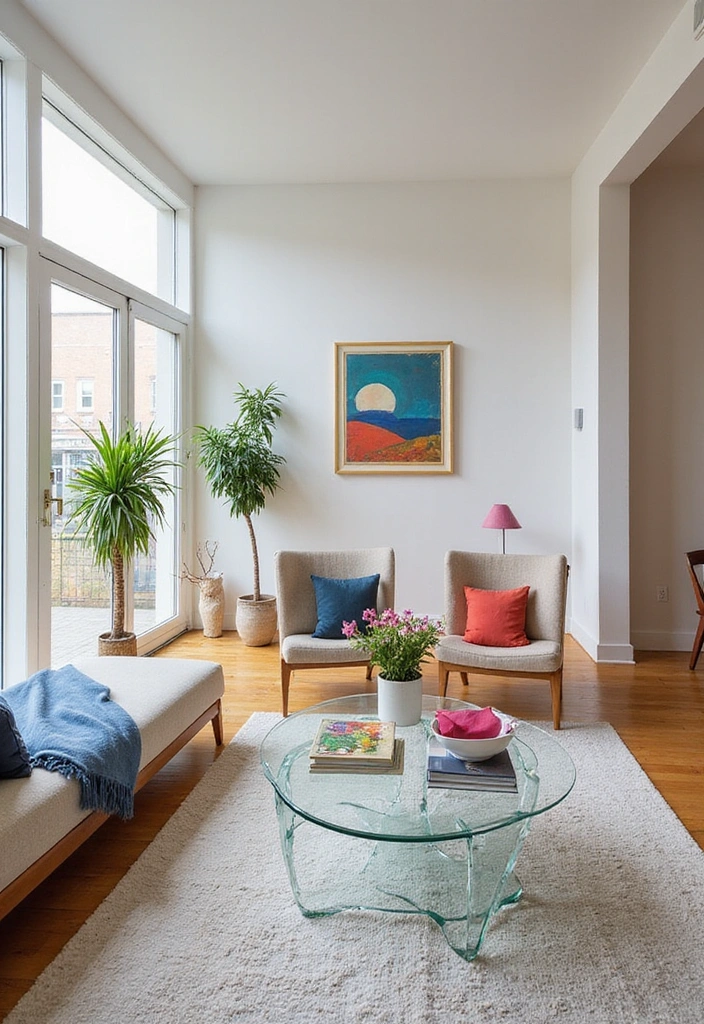 19 Space-Saving Decor Hacks for Small Apartments (You’ll Love #8!) - 18. Use Clear Furniture