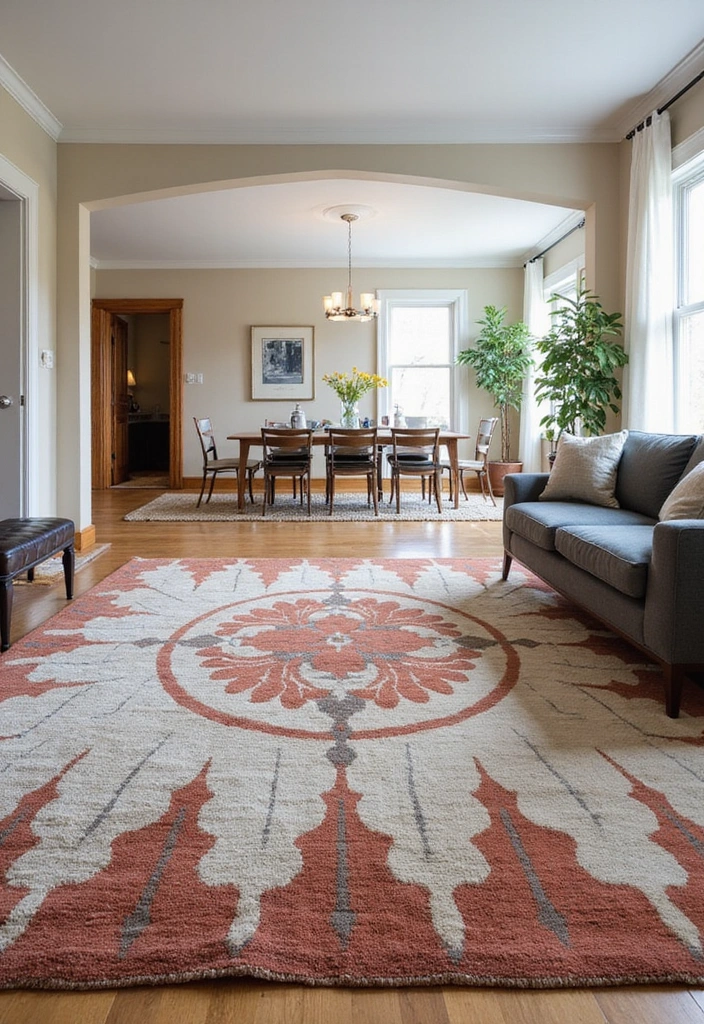 19 Space-Saving Decor Hacks for Small Apartments (You’ll Love #8!) - 9. Use Rugs to Define Spaces