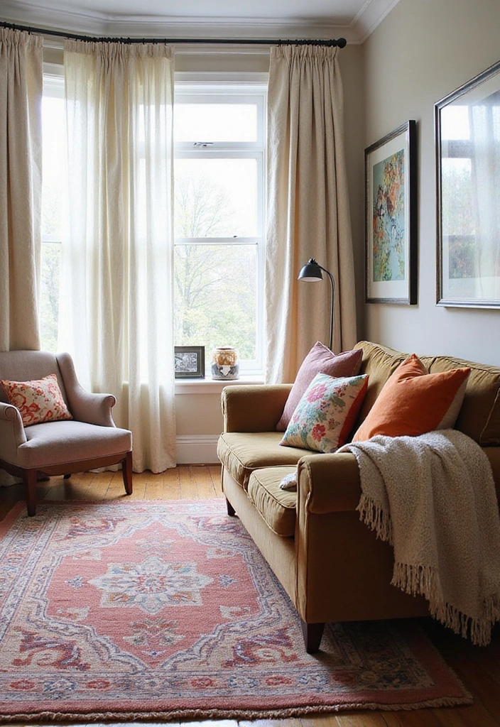 21 Cozy Living Room Ideas That'll Make You Never Want to Leave Home Again! - 3. Layered Textiles