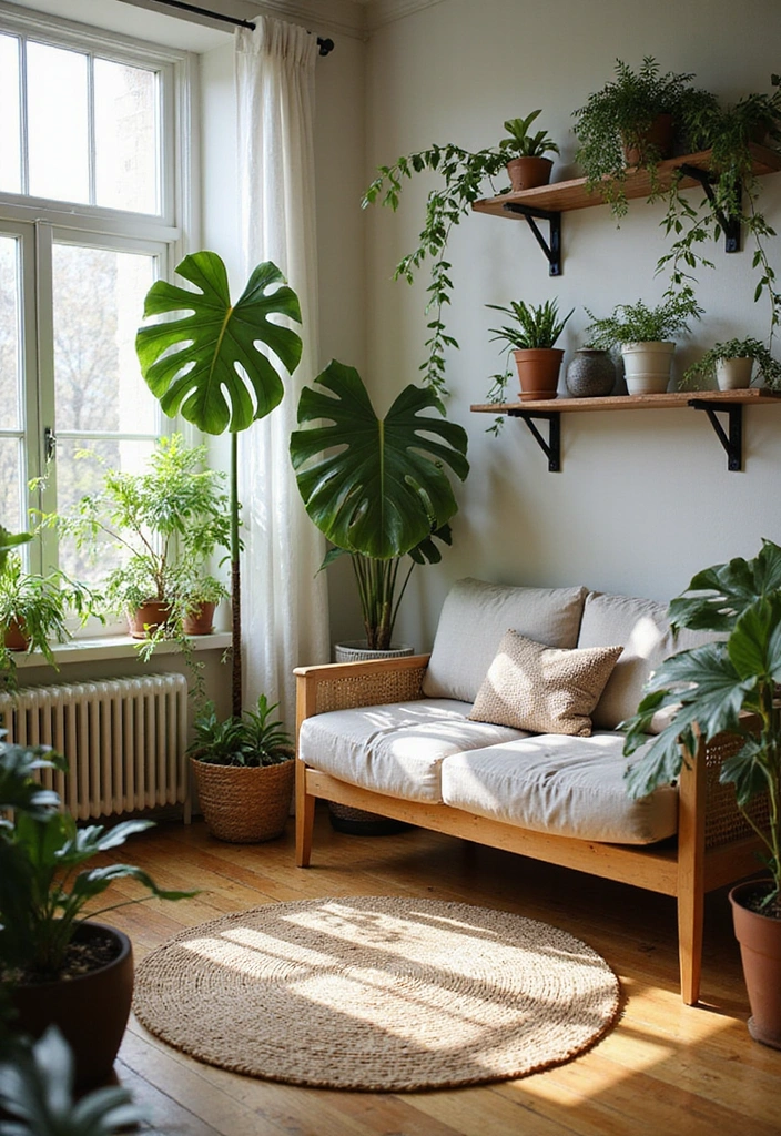 21 Cozy Living Room Ideas That'll Make You Never Want to Leave Home Again! - 6. Incorporating Nature