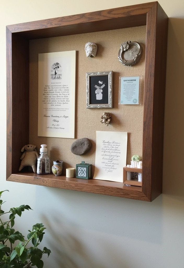22 Unique Wall Art Ideas That'll Make Your Walls Sing (And Your Friends Jealous!) - 17. Unique Shadow Box Displays