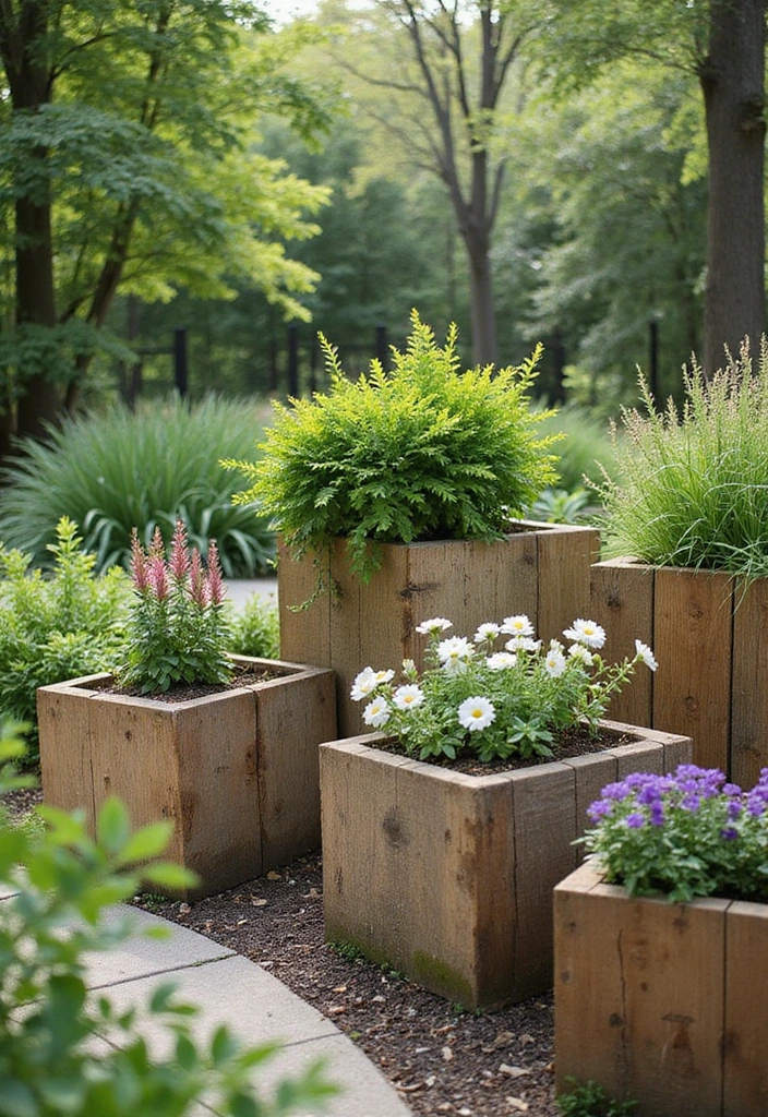 14 Stunning Wooden Planters That'll Elevate Your Garden Game (Your Plants Will Thank You!) - 10. Eco-Friendly Wooden Planters