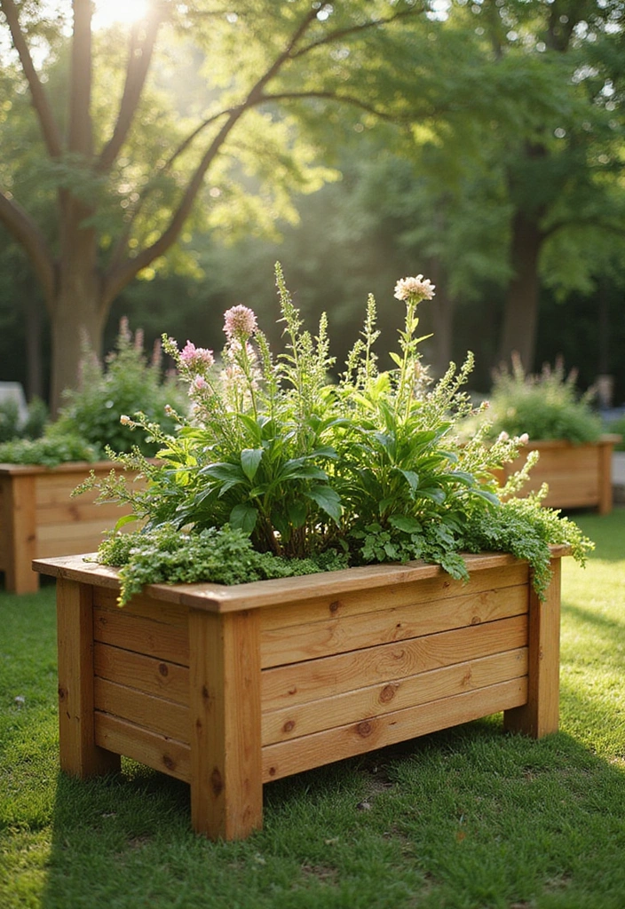 14 Stunning Wooden Planters That'll Elevate Your Garden Game (Your Plants Will Thank You!) - 14. Wooden Planters with Self-Watering Features