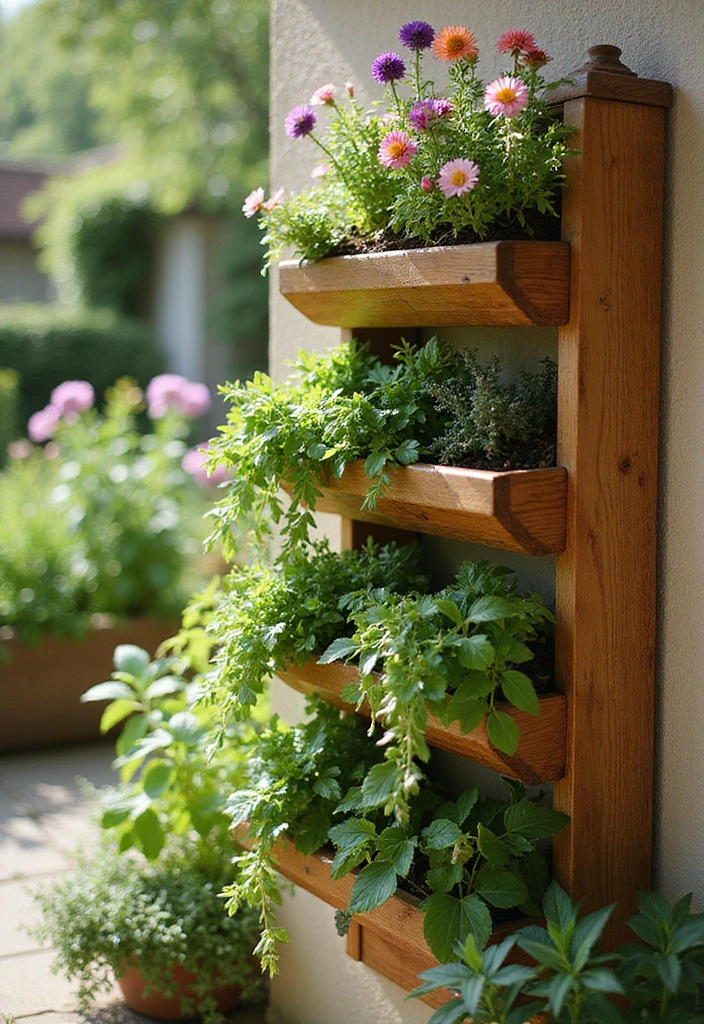 14 Stunning Wooden Planters That'll Elevate Your Garden Game (Your Plants Will Thank You!) - 2. Vertical Wooden Planters