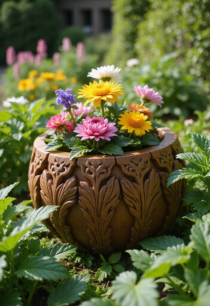 14 Stunning Wooden Planters That'll Elevate Your Garden Game (Your Plants Will Thank You!) - 9. Decorative Wooden Planters