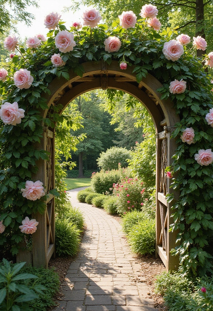 17 Backyard Landscaping Ideas That'll Boost Your Home's Curb Appeal (You Have to See #6!) - 6. Charming Garden Arbors