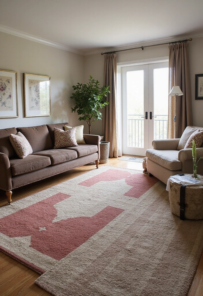 19 Small Apartment Decor Ideas That’ll Make Your Space Feel Luxurious (You Won't Believe #8!) - 18. Use Area Rugs to Define Spaces