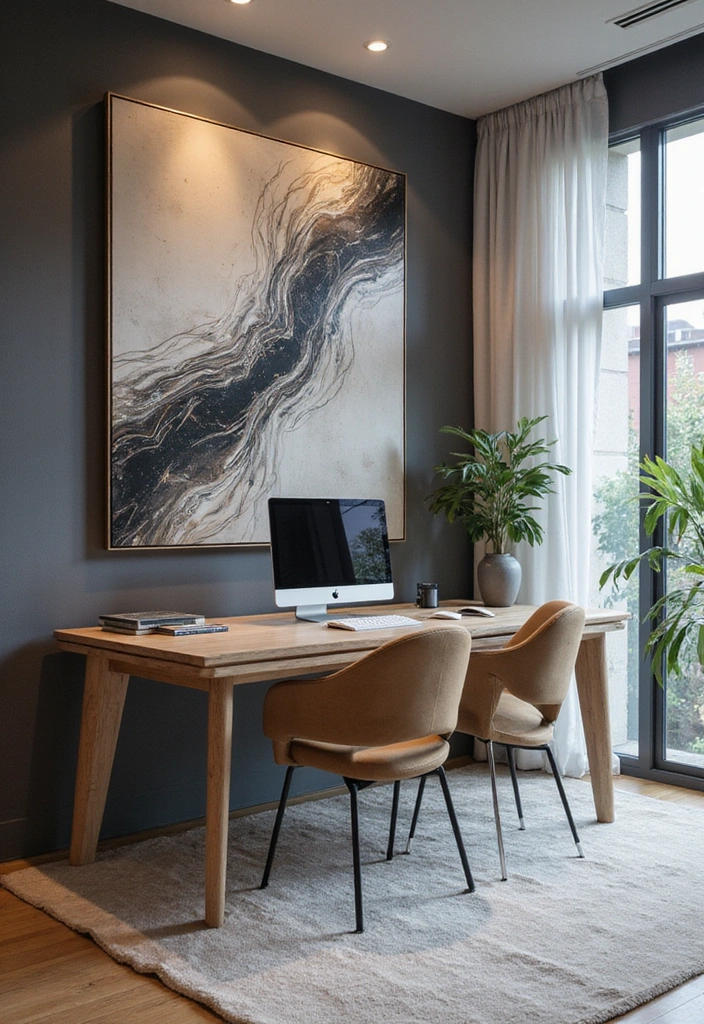 22 Stunning Abstract Wall Art Pieces That Will Transform Your Home's Vibe! - 15. Futuristic Abstract Designs