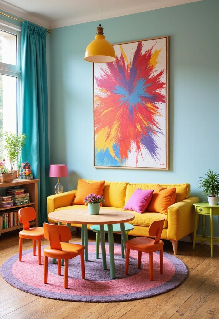 22 Stunning Abstract Wall Art Pieces That Will Transform Your Home's Vibe! - 8. Dynamic Brush Strokes