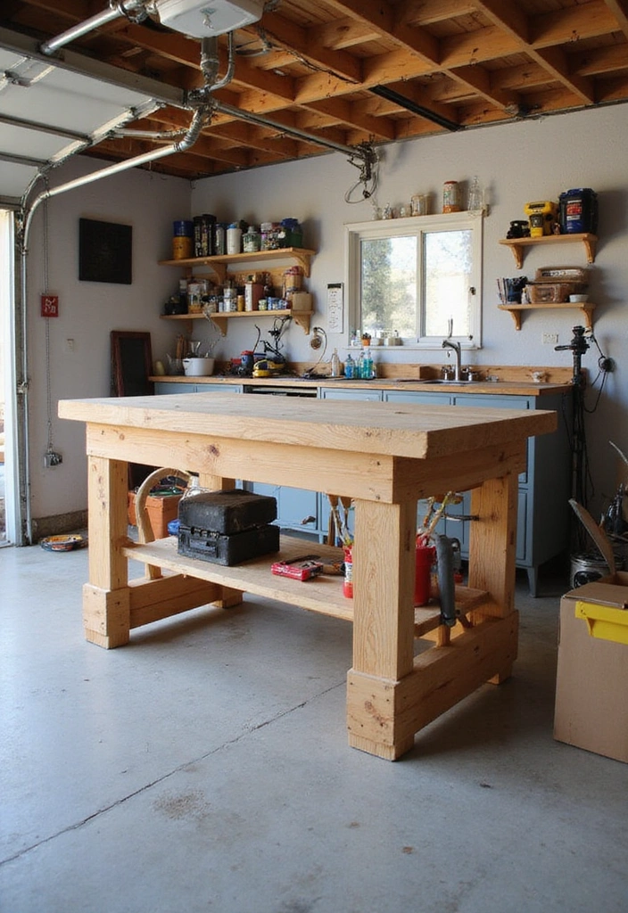 25 Brilliant Garage Organization Hacks That'll Transform Your Chaos into Order! - 19. Create a DIY Workbench
