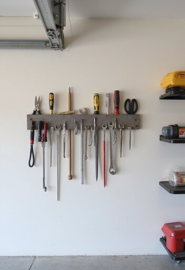 25 Brilliant Garage Organization Hacks That'll Transform Your Chaos into Order! - 4. Magnetic Strips for Small Tools