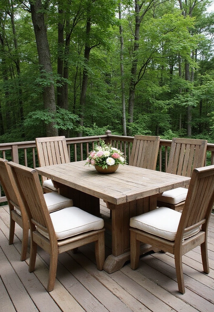 25 Stunning Rustic Furniture Projects You Can Make This Weekend (Your Friends Will Be Jealous!) - 14. Rustic Patio Furniture Set