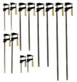 EDM 10-Pack Heavy Duty Bar Clamps, 12–36in, Quick Release, 2.5in Throat