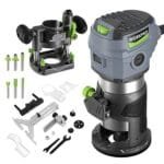WORKPRO 6.5A Compact Router Kit with Plunge Base, 6-Speed, 32000 RPM