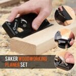 Saker Pro Woodworking Chamfer Plane Set with 6 Cutters for Edge Trimming - Image 2