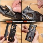 Saker Pro Woodworking Chamfer Plane Set with 6 Cutters for Edge Trimming - Image 5