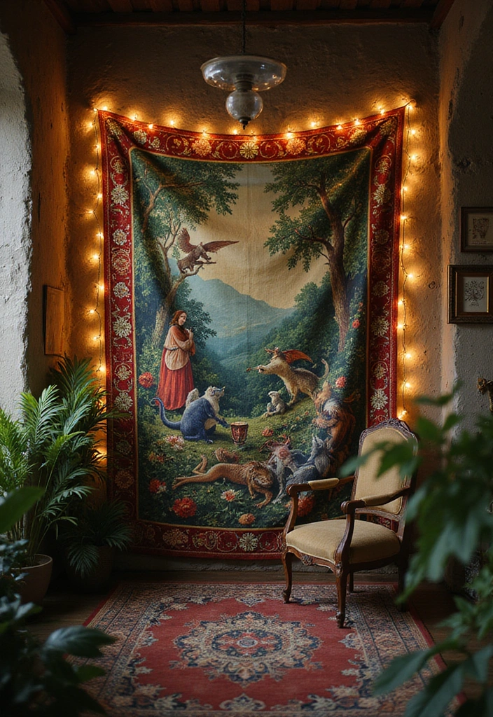 10 Enchanted Castlecore Aesthetic Ideas to Transform Your Space (You Won't Believe #7!) - 1. Lush Tapestries: Bringing the Walls to Life